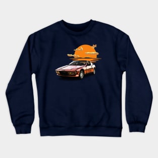 Sunset  Retro Super Classic Car Vintage Crewneck Sweatshirt